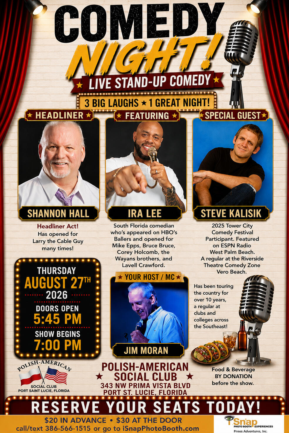 Polish American Club Comedy Show
